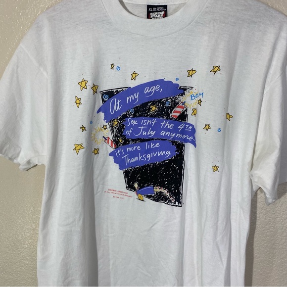 Vintage Screen Stars Single Stitch Dad Shirt Shoebox Greetings Mens Size XL USA - Picture 2 of 6